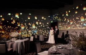 プロジェクションマッピングで結婚式を華やかに💡