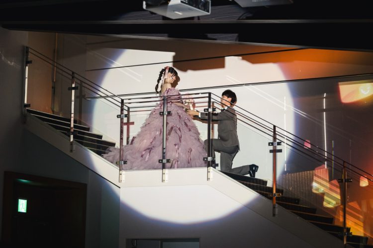 憧れの階段入場✨