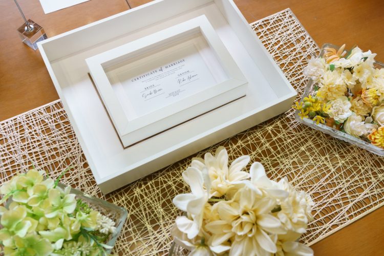 ゲストと一緒につくる参加型の結婚証明書